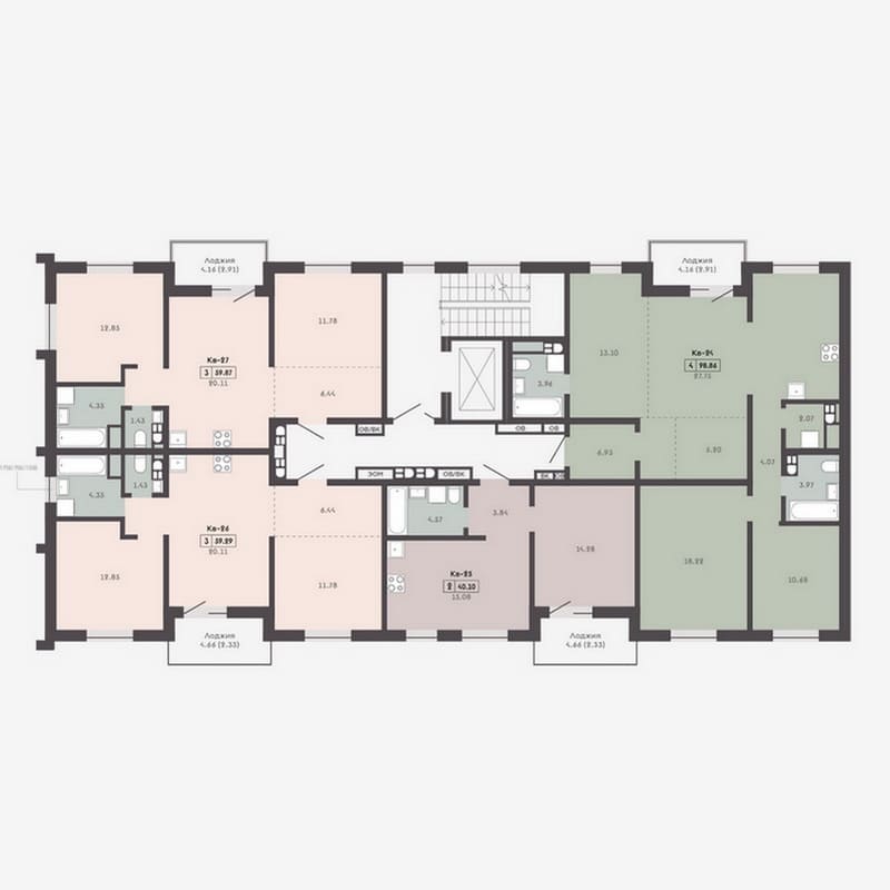 Евротрёшка в Зелёной гавани. План этажа