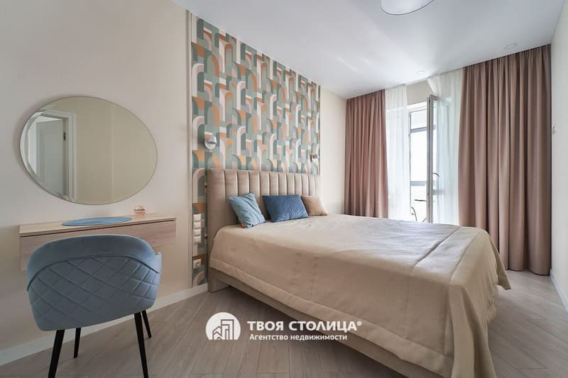 Аренда двухкомнатной квартиры в ЖК Лазурит. Спальня