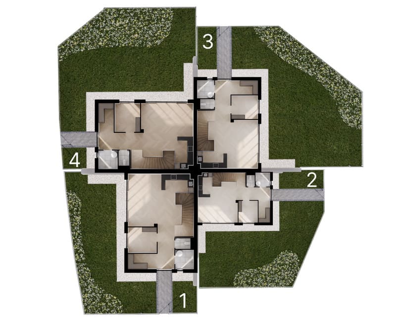2. Планировка квартиры в Таунгартене