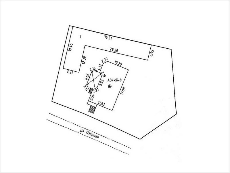 Элитный коттедж в Логожеске. Схема участка