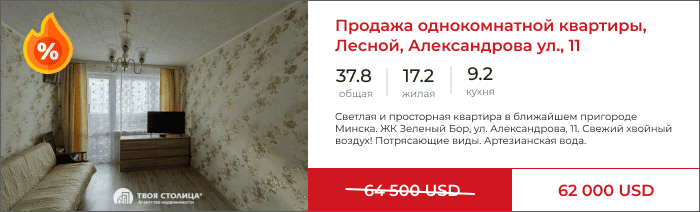 Однокомнатная квартира, Лесной, Александрова, 11