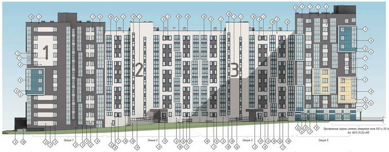 Новый дом в квартале улиц Притыцкого - Скрипникова - Академика Вышелесского. Проект дома