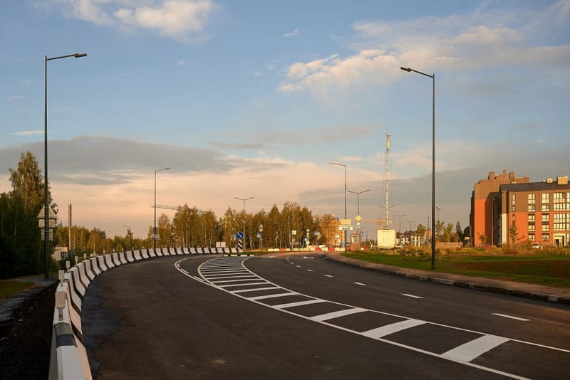 Новая дорога в из Зелёной гавани в Колодищи (Фото А-100 Девелопмент)