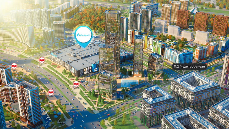 Медитерранеан на рендере Минск-Мира