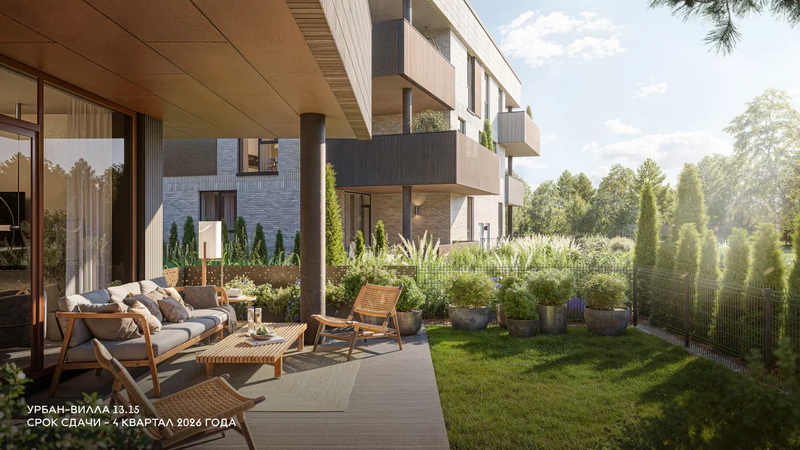 Новая урбан-вилла в Зелёной Гавани. Терраса