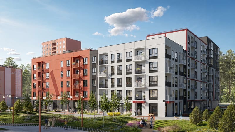 Дом в стиле конструктивизм в Новой Боровой