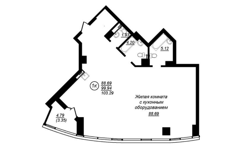 Квартира дня в Маэстро - планировка