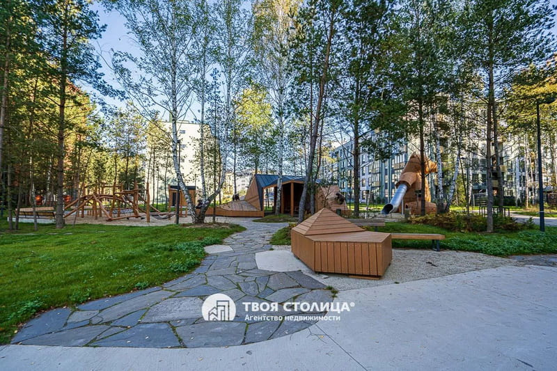Квартира в Зелёной Гавани ул. Берёзовая аллея 37. Детская площадка