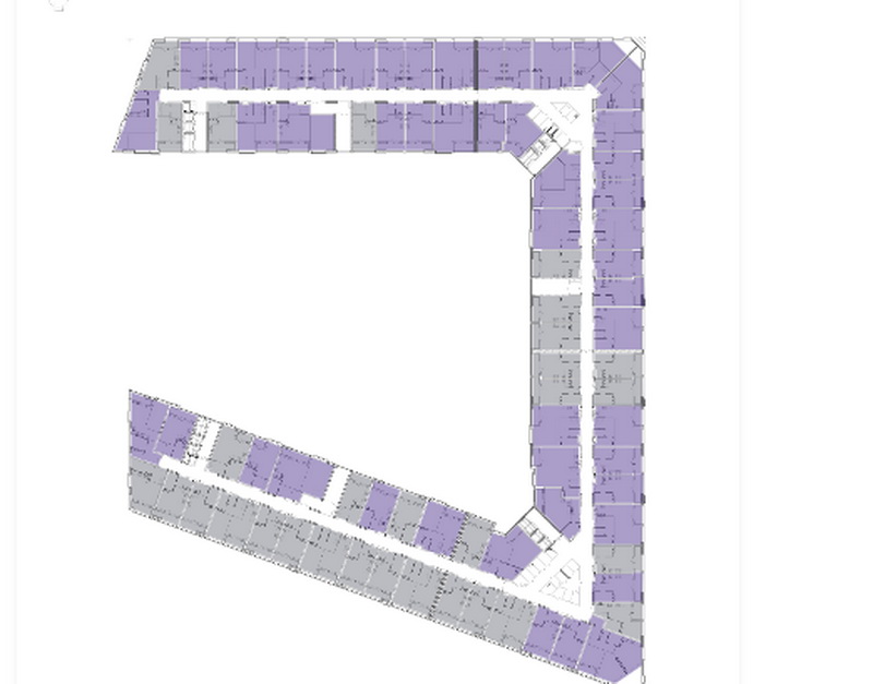 План этажа многофункционального здания “Эверест”