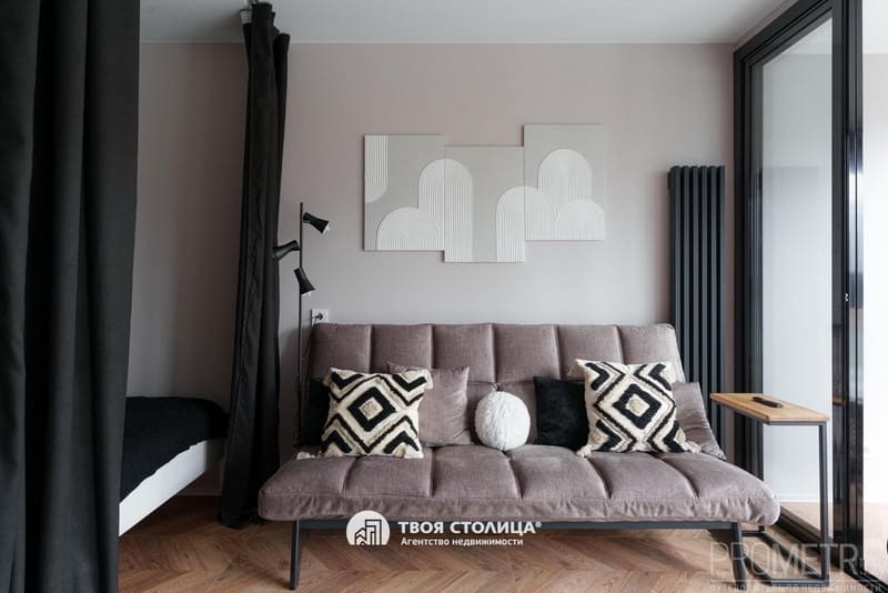 11. Дизайнерская квартира-студия в Минск-Мире за 137 000