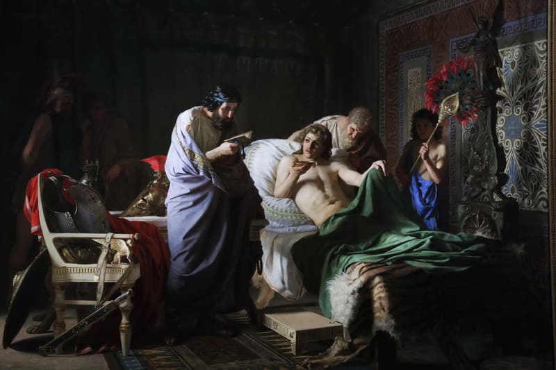 Генрих Семирадский. Доверие Александра Македонского к врачу Филиппу (1870). Национальных художественный музей Республики Беларусь