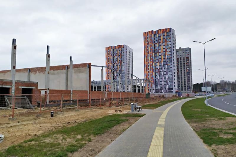 Недостроенный Prostore на проспекте Независимости, Минск