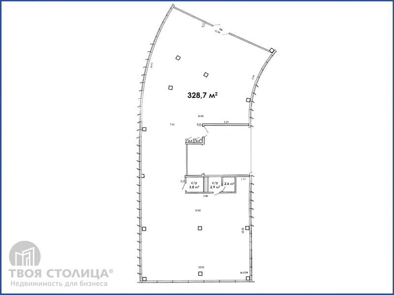 Офис в в Helen & Valery Plaza. Планировка