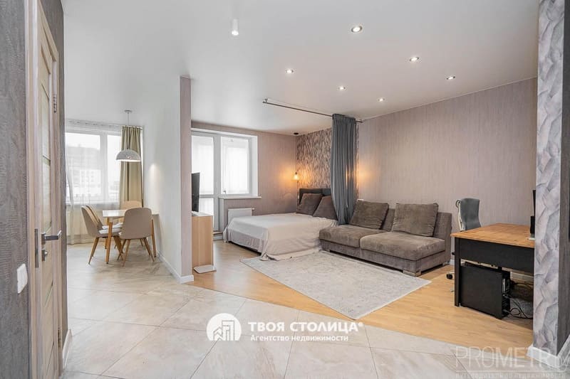 Однокомнатная в Лебяжьем, Мястровская, 5. Жилая комната