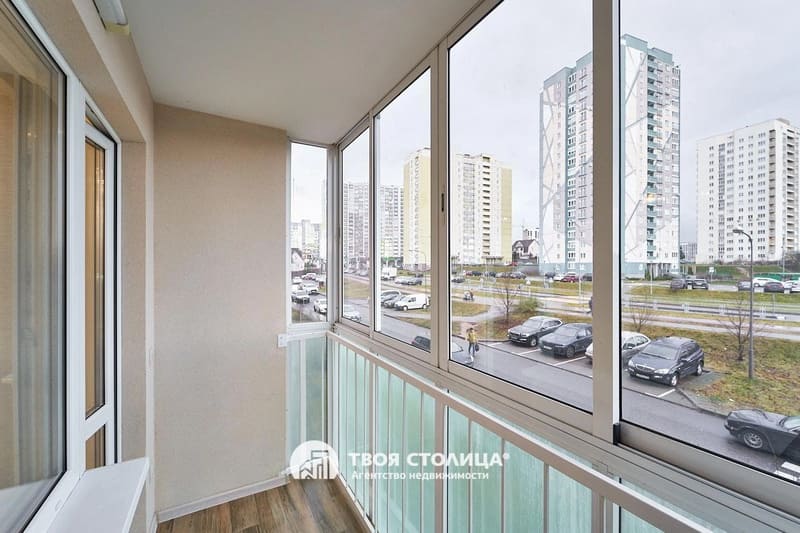 Однокомнатная квартира в Минске на Карского, 21. Лоджия