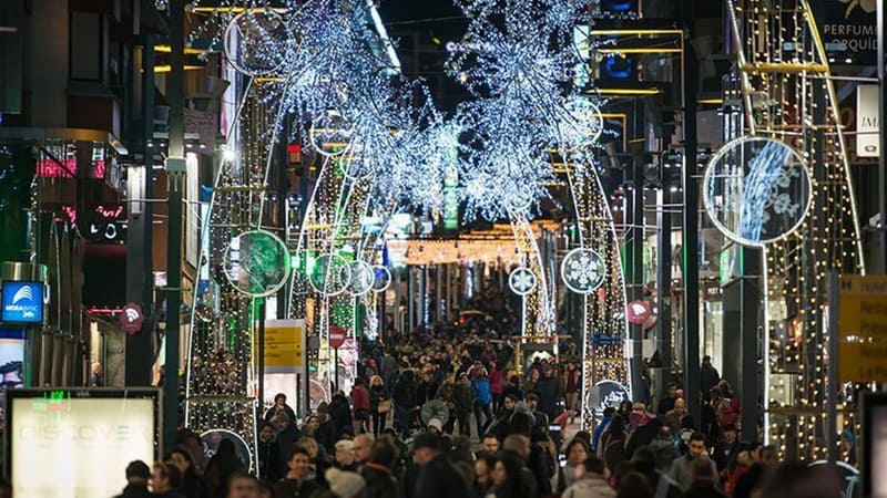 Рождественское убранство в Андорре 2025