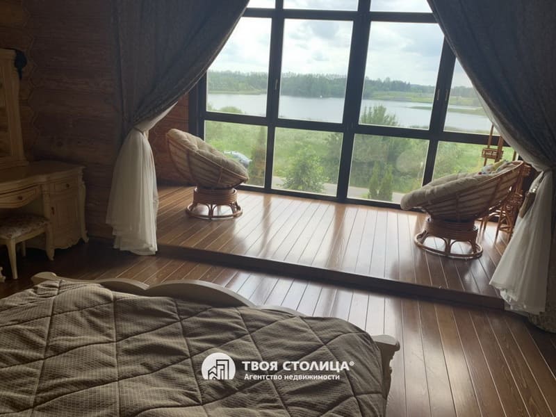 Коттедж в Заславле в аренду - вид на озеро