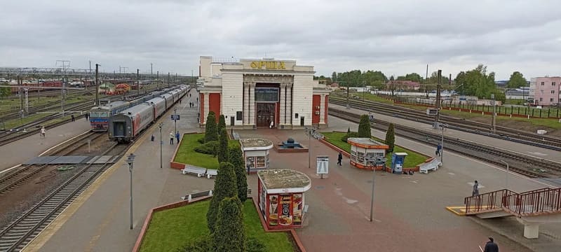 Павильоны на вокзале в Орше