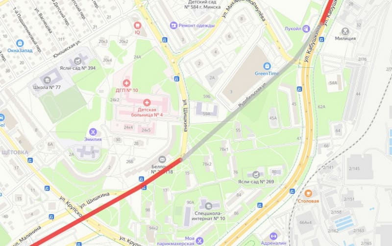 От Серебрянки к Кабушкина