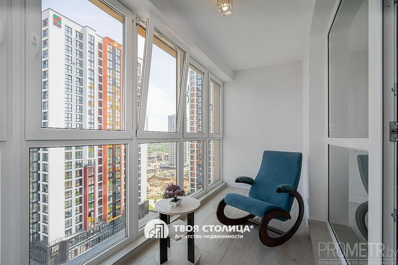 Студия с ремонтом на Игоря Лученка, 28. Лоджия Студия с ремонтом на Игоря Лученка, 28. Лоджия