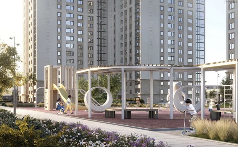 Детская площадка в Казахстанском квартале