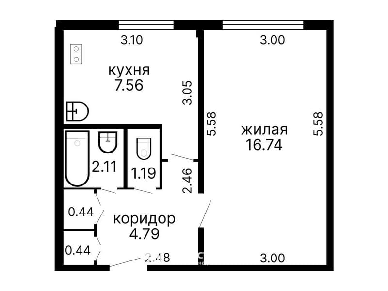 2. Тест-драйв 2.0. Однокомнатная квартира в Минске на Берута ул. 22 к. 1.jpg