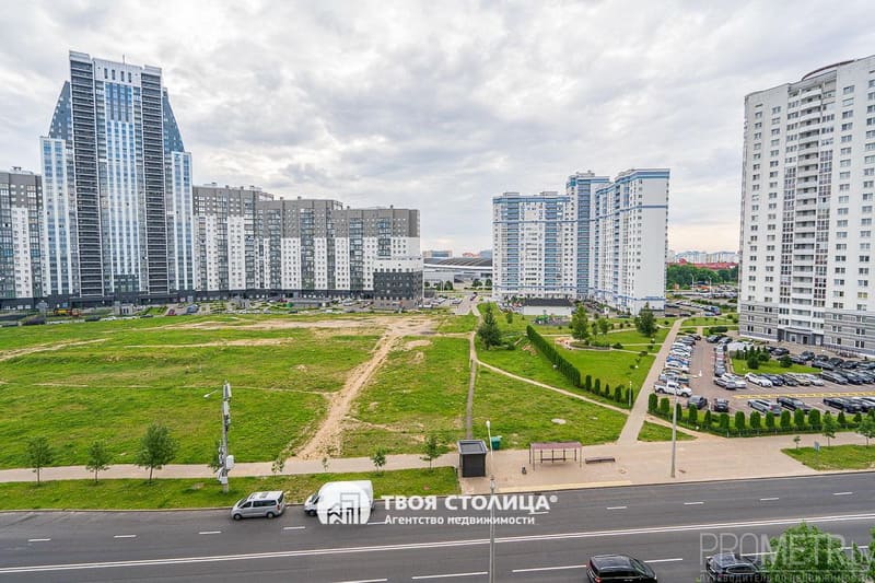 Однокомнатная в Лебяжьем, Мястровская, 5. Вид из окна