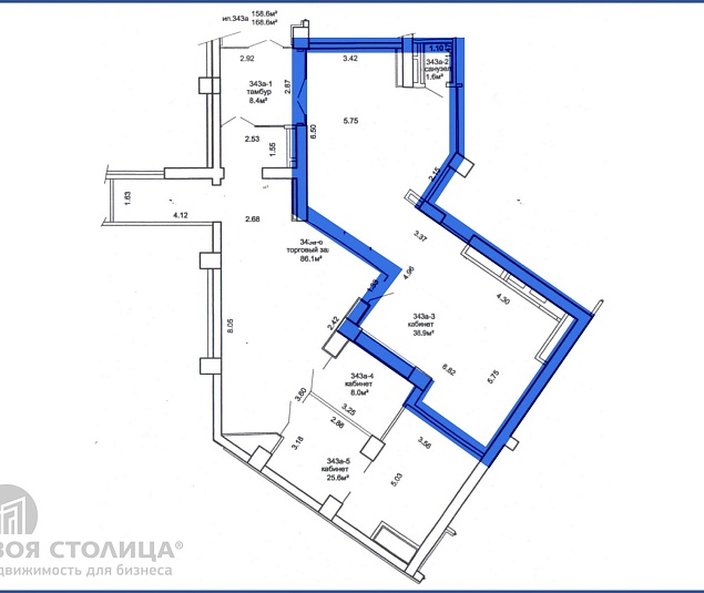  Аренда помещения Минск, Победителей, 27 - фото 1