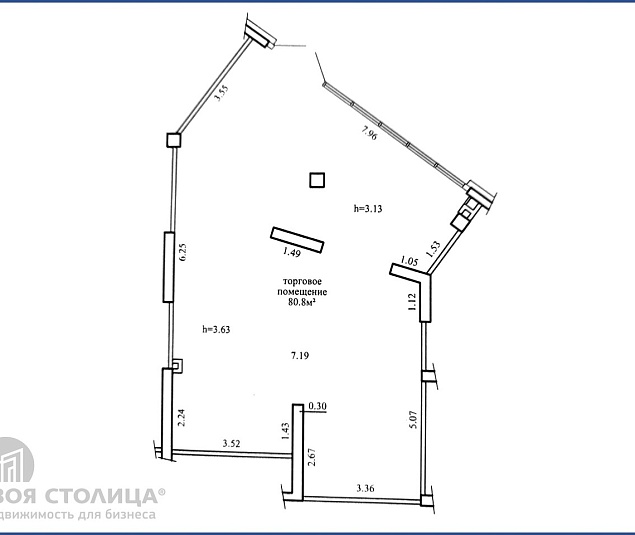 Аренда помещения Минск, Жореса Алферова ул., 14 - фото 1