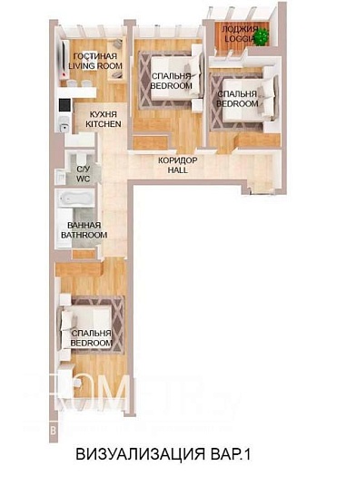  4-комнатная 82.2 - фото 0