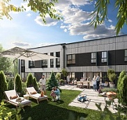 Шикарный таунхаус с витражными окнами и высокими потолками