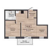 Объект недели: двухкомнатная квартира 41 м² в «Зеленой гавани». Рассрочка 0% до трёх лет - успейте до 8 марта