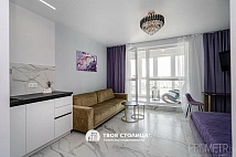 Квартира дня: стильная студия с панорамными окнами в Minsk World