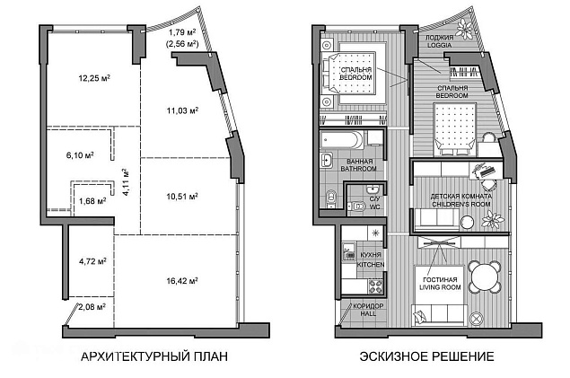  4-комнатная 71.4 - фото 2